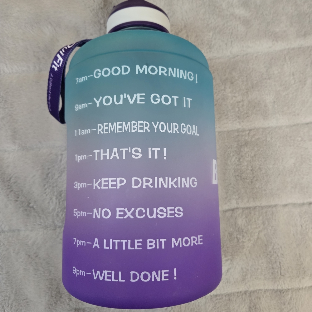 Gradient Motivational Water Bottle